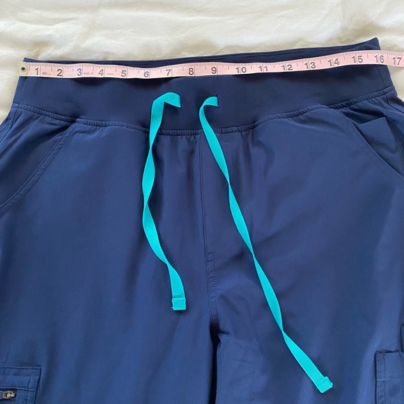 FIGS Yola FREEX Lined Scrub Pants High Waisted Women's Large blue / turquoise - Picture 6 of 7